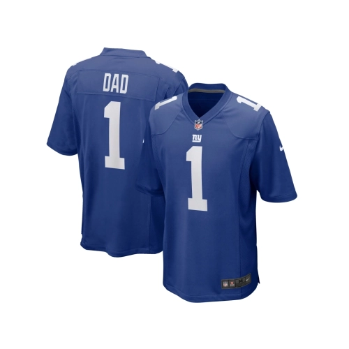 Mens New York Giants Number 1 Dad Royal Game Jersey