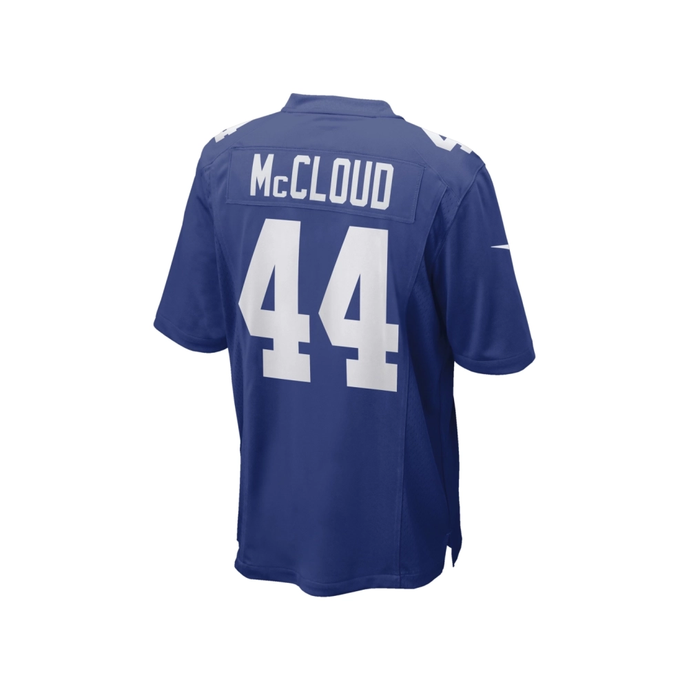 Mens New York Giants Nick McCloud Royal Game Player Jersey