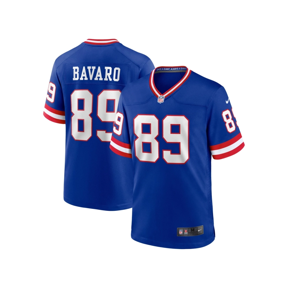 Mens New York Giants Mark Bavaro Royal Classic Retired Player Game Jersey