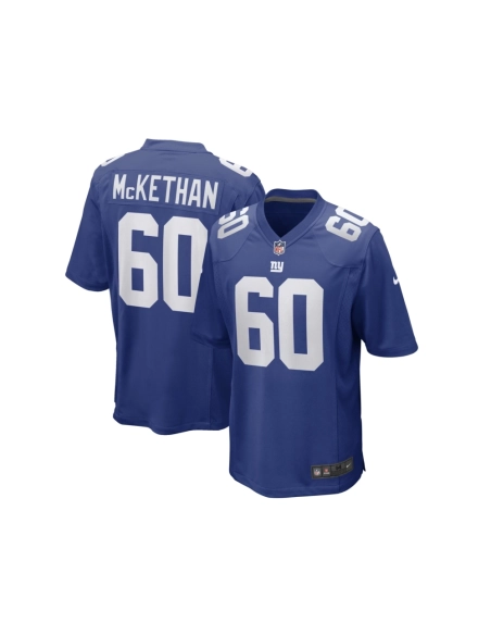Mens New York Giants Marcus McKethan Royal Game Player Jersey