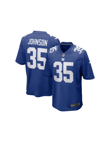 Mens New York Giants Leonard Johnson Royal Game Player Jersey