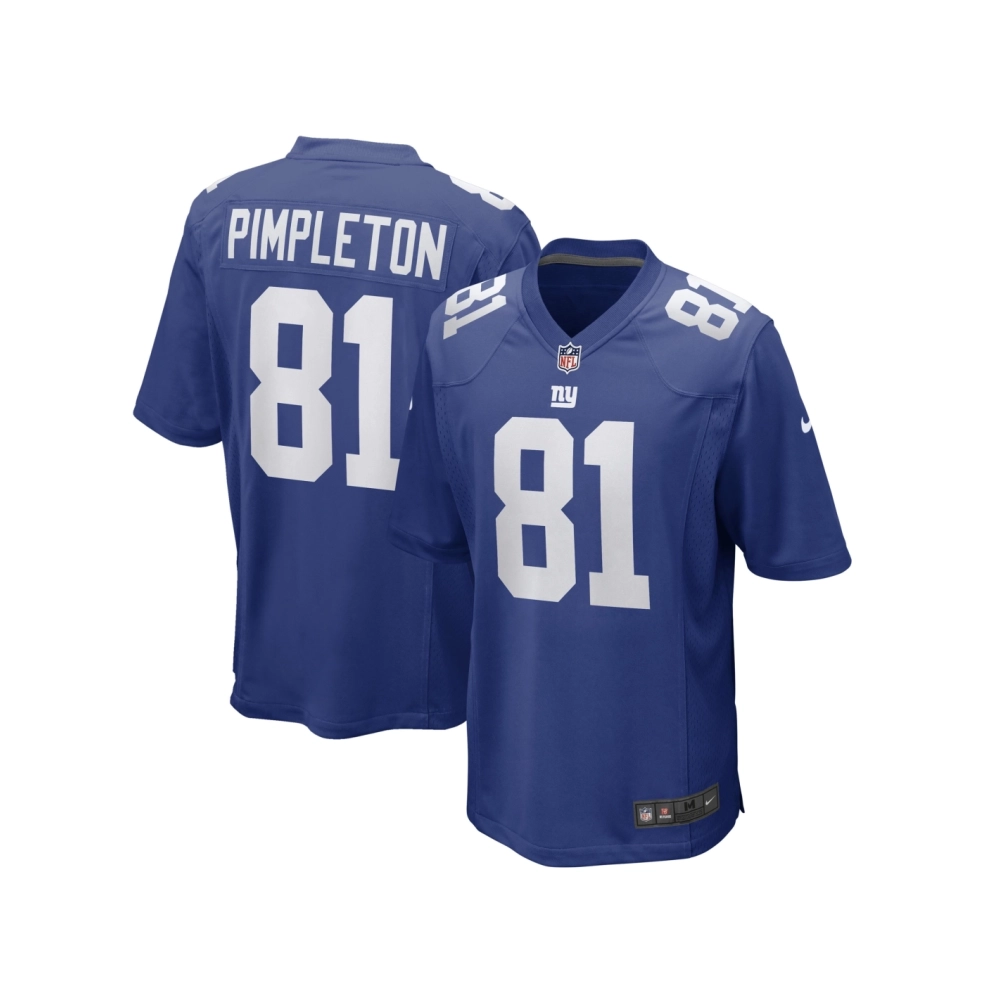 Mens New York Giants Kalil Pimpleton Royal Game Player Jersey