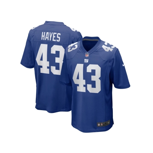 Mens New York Giants Kaleb Hayes Royal Team Game Jersey