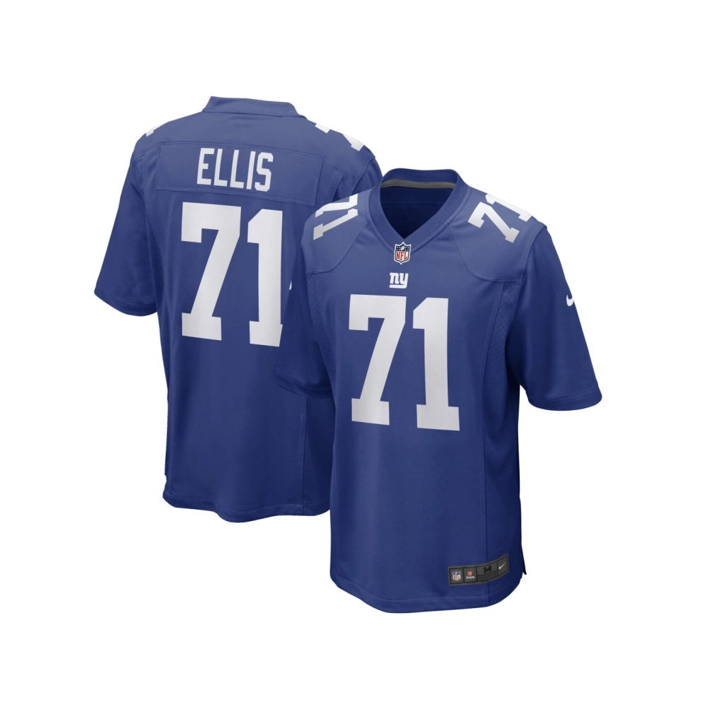 Mens New York Giants Justin Ellis Royal Game Player Jersey