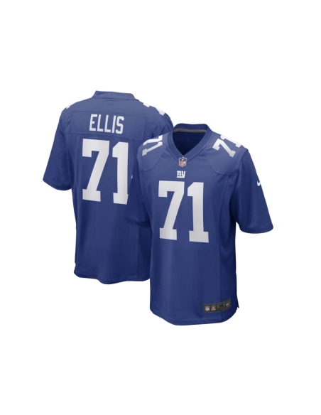 Mens New York Giants Justin Ellis Royal Game Player Jersey