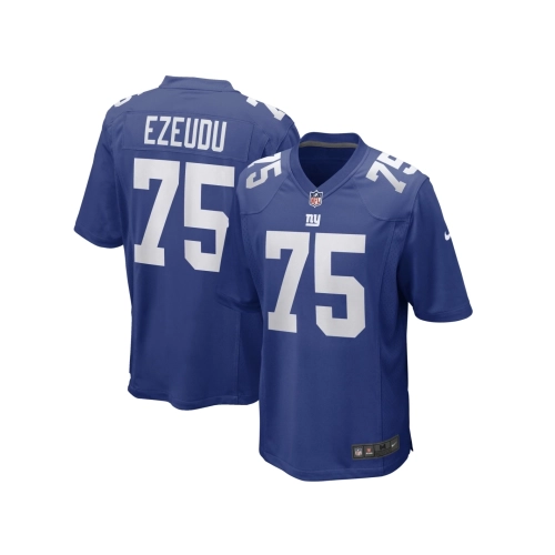 Mens New York Giants Joshua Ezeudu Royal Game Player Jersey