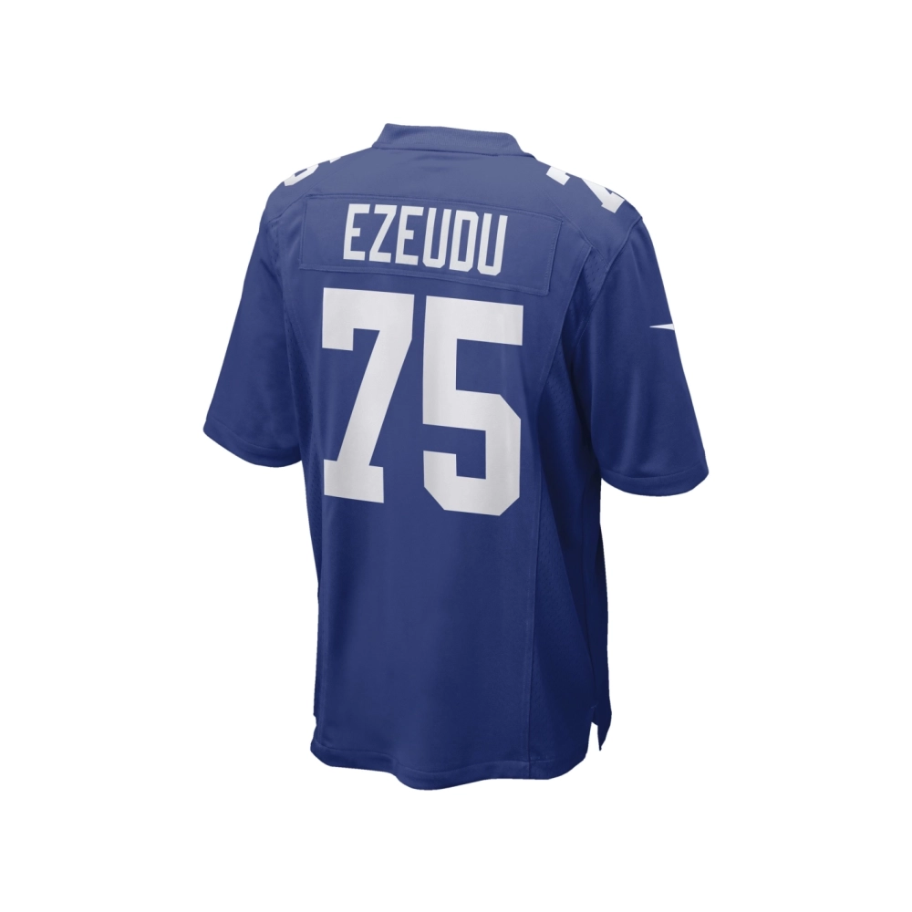 Mens New York Giants Joshua Ezeudu Royal Game Player Jersey