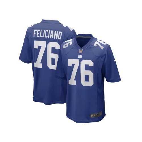 Mens New York Giants Jon Feliciano Royal Game Player Jersey