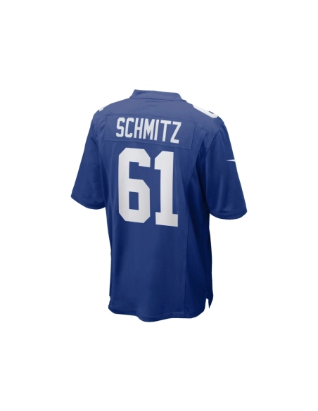 Mens New York Giants John Michael Schmitz Royal Team Game Jersey