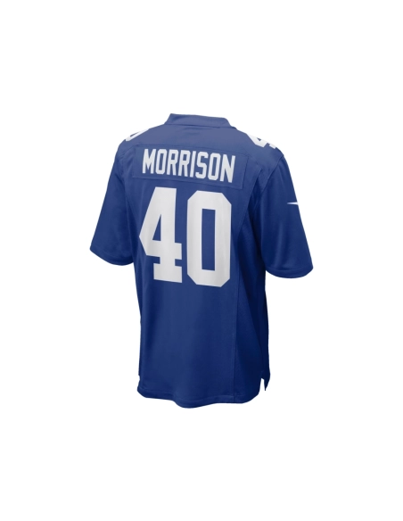 Mens New York Giants Joe Morrison Royal Retired Player Jersey