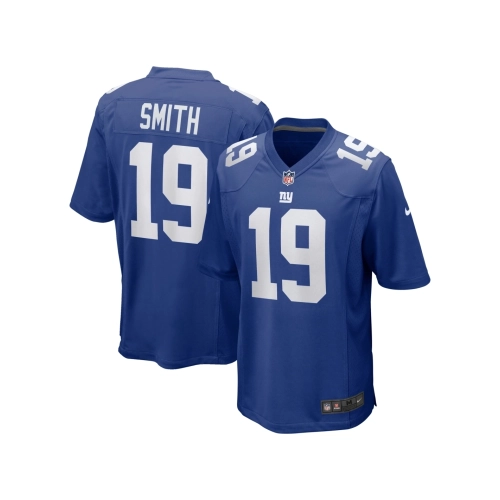 Mens New York Giants Jeff Smith Royal Game Player Jersey