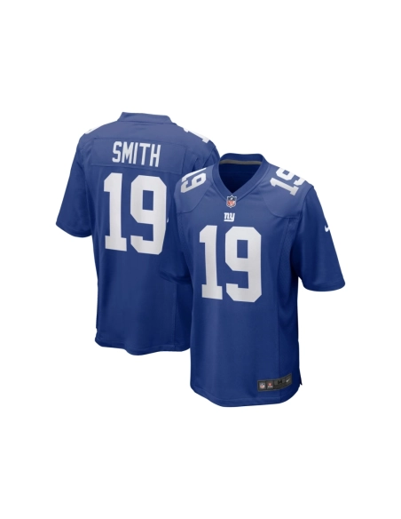 Mens New York Giants Jeff Smith Royal Game Player Jersey