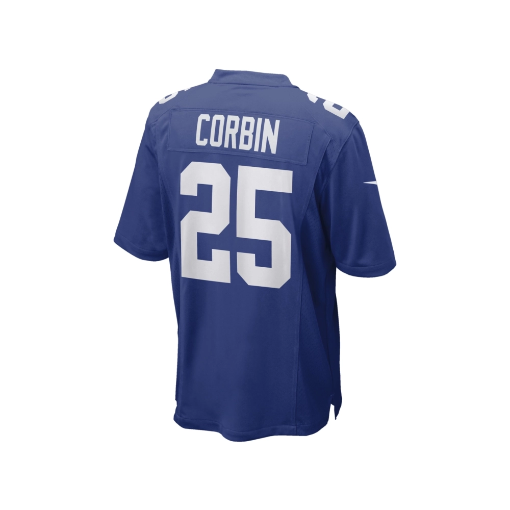 Mens New York Giants Jashaun Corbin Royal Game Player Jersey