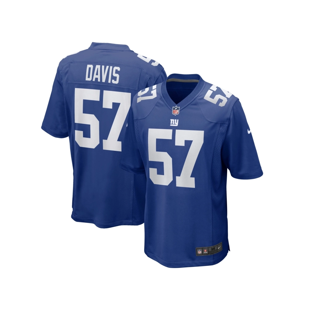 Mens New York Giants Jarrad Davis Royal Team Game Jersey