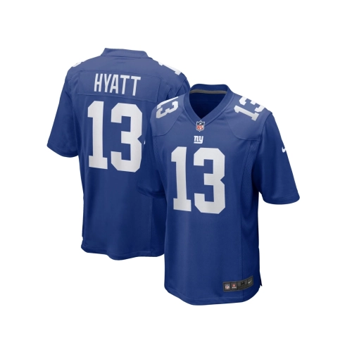 Mens New York Giants Jalin Hyatt Royal Team Game Jersey