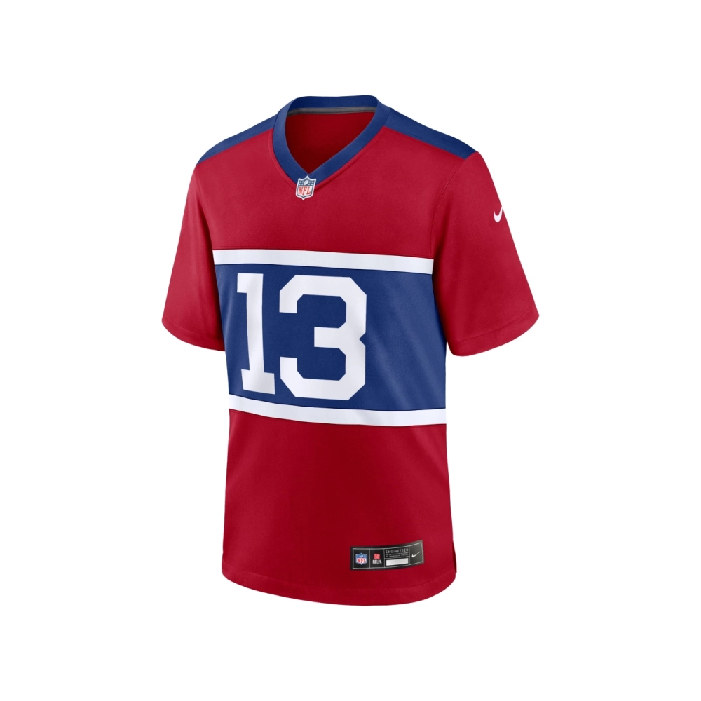 Mens New York Giants Jalin Hyatt Century Red Alternate Player Game Jersey