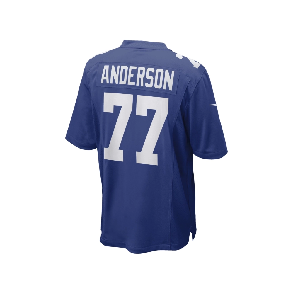 Mens New York Giants Jack Anderson Royal Game Player Jersey