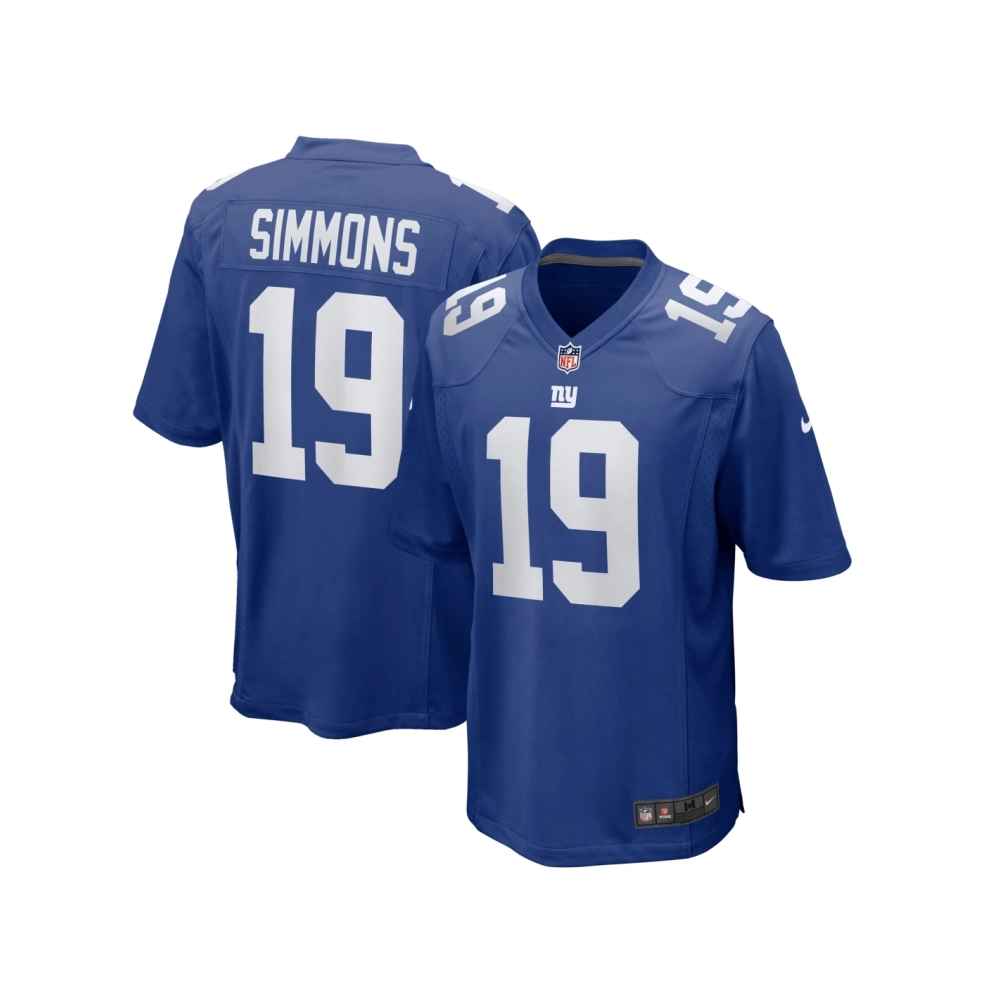 Mens New York Giants Isaiah Simmons Royal Team Game Jersey