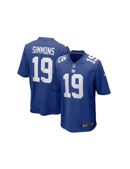 Mens New York Giants Isaiah Simmons Royal Team Game Jersey