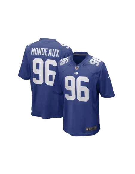 Mens New York Giants Henry Mondeaux Royal Game Player Jersey