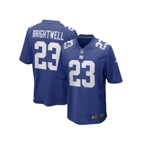 Mens New York Giants Gary Brightwell Royal Team Game Player Jersey