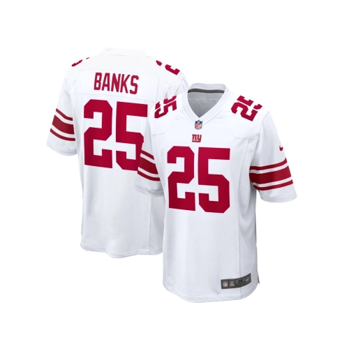 Mens New York Giants Deonte Banks White Game Jersey