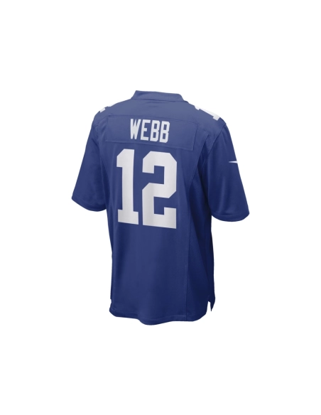 Mens New York Giants Davis Webb Royal Game Player Jersey