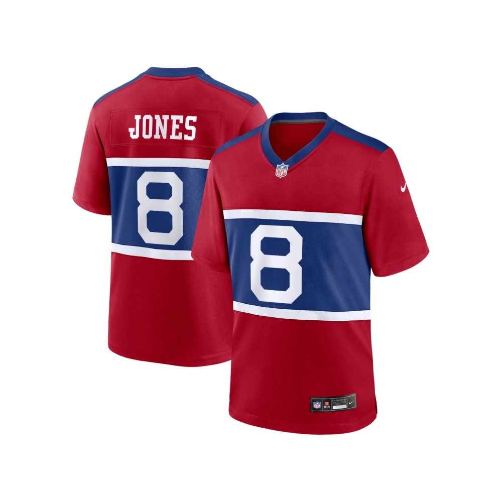 Mens New York Giants Daniel Jones Century Red Alternate Player Game Jersey