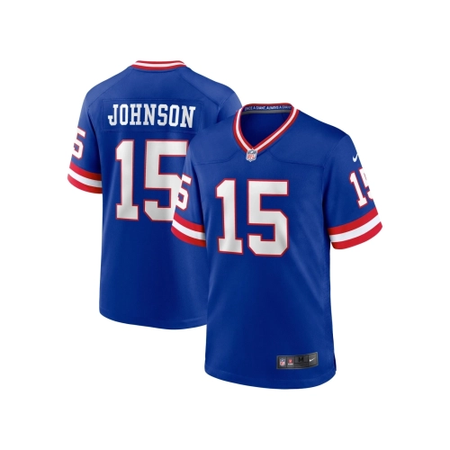 Mens New York Giants Collin Johnson Royal Classic Player Game Jersey