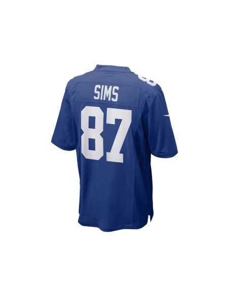 Mens New York Giants Cam Sims Royal Game Jersey