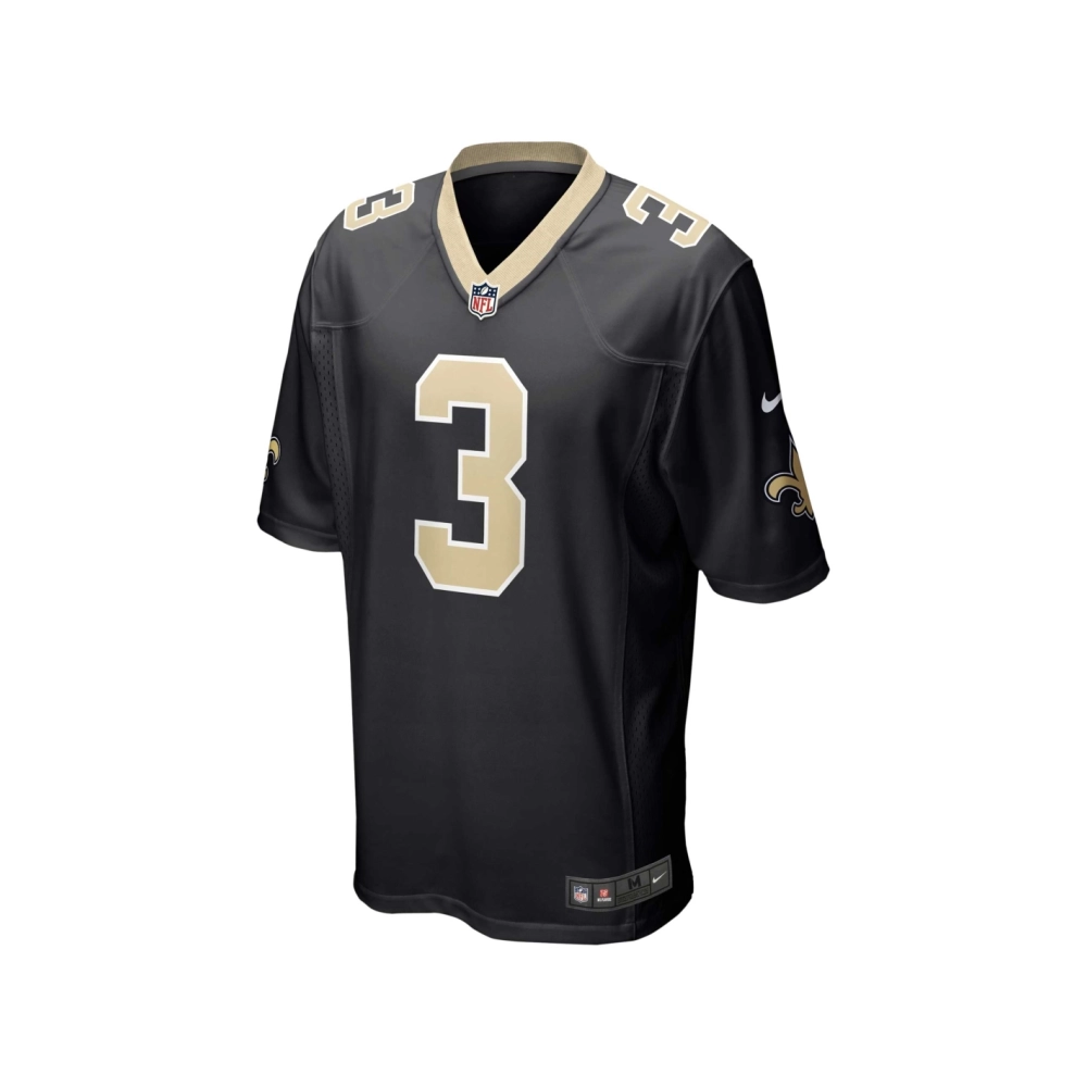 Mens New Orleans Saints Wil Lutz Black Game Jersey