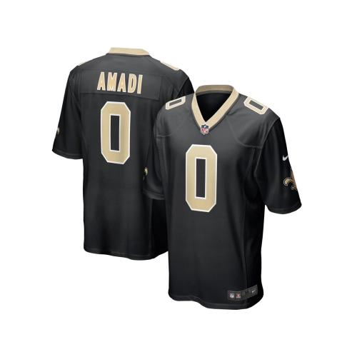 Mens New Orleans Saints Ugo Amadi Black Team Game Jersey