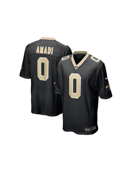 Mens New Orleans Saints Ugo Amadi Black Team Game Jersey