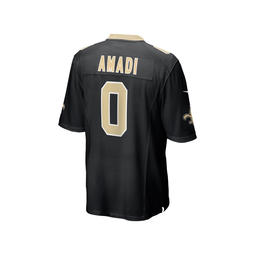 Mens New Orleans Saints Ugo Amadi Black Team Game Jersey