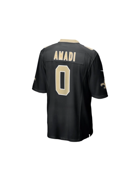 Mens New Orleans Saints Ugo Amadi Black Team Game Jersey