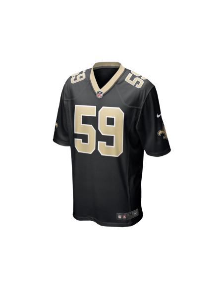 Mens New Orleans Saints Trai Turner Black Team Game Jersey