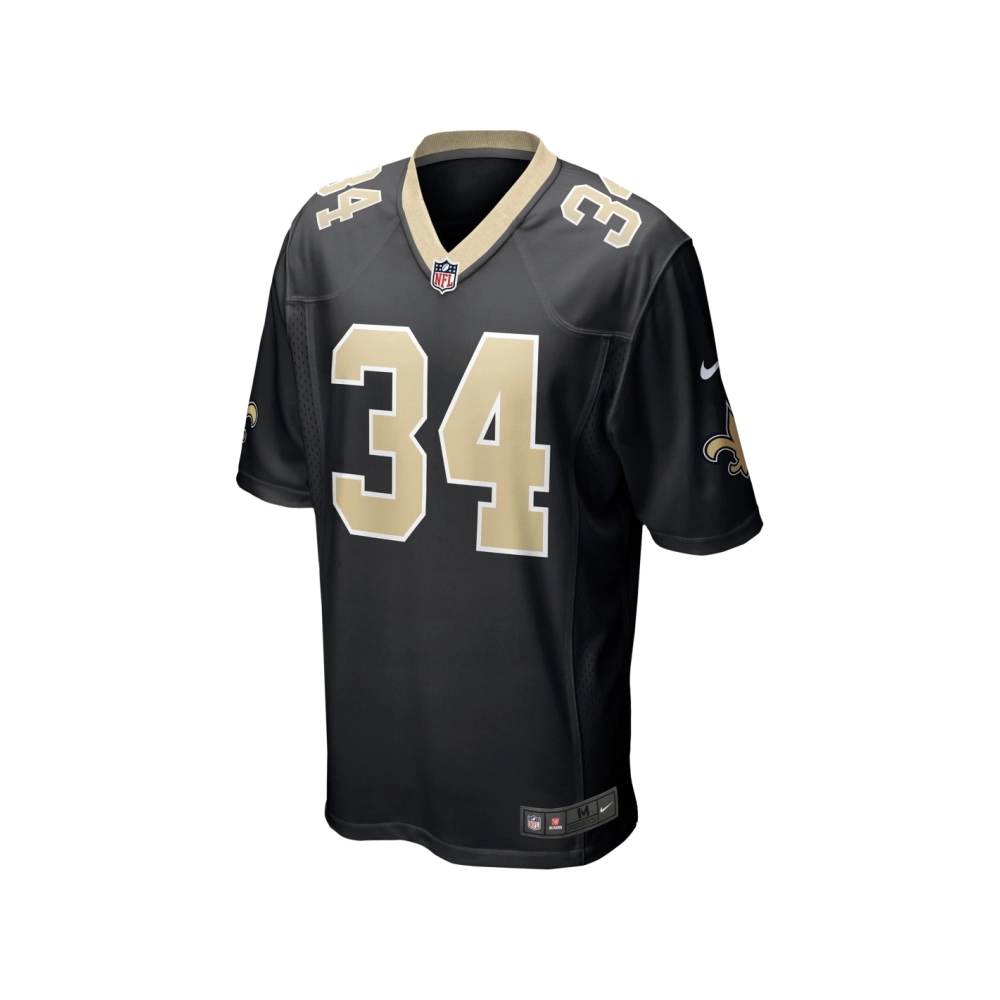 Mens New Orleans Saints Tony Jones Jr. Black Player Game Jersey