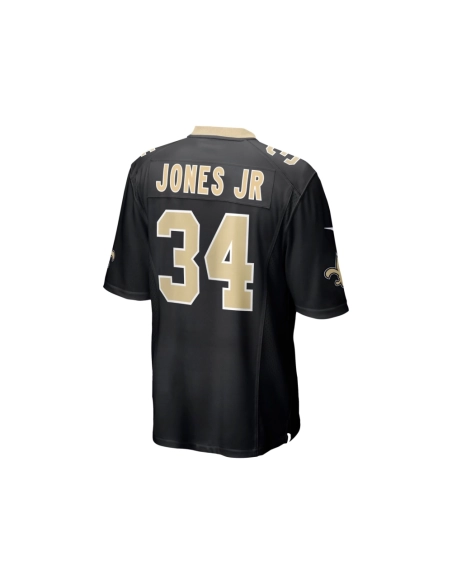 Mens New Orleans Saints Tony Jones Jr. Black Player Game Jersey