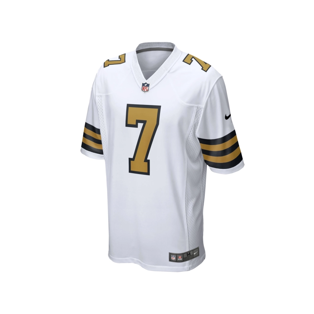Mens New Orleans Saints Taysom Hill White Alternate Game Jersey
