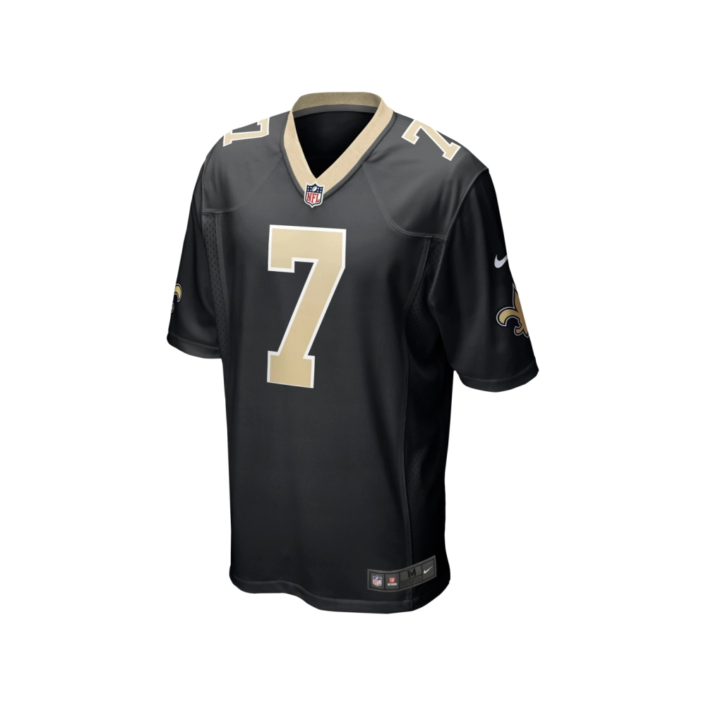 Mens New Orleans Saints Taysom Hill Black Game Jersey