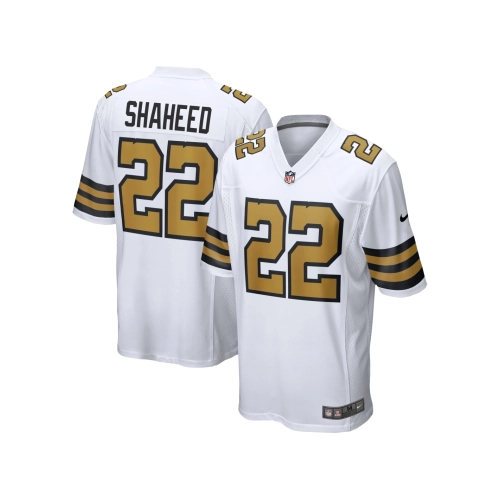 Mens New Orleans Saints Rashid Shaheed White Alternate Game Jersey