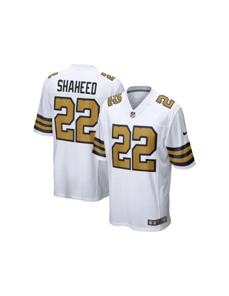 Mens New Orleans Saints Rashid Shaheed White Alternate Game Jersey