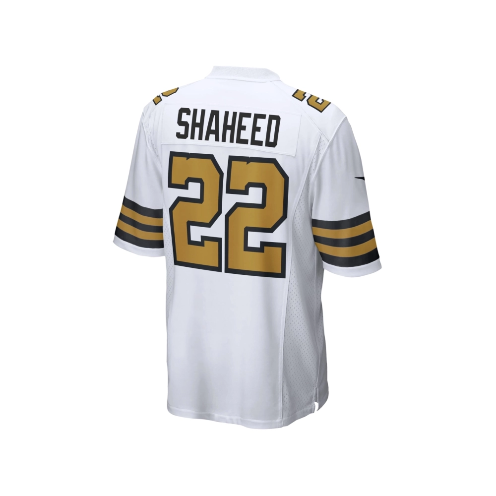 Mens New Orleans Saints Rashid Shaheed White Alternate Game Jersey