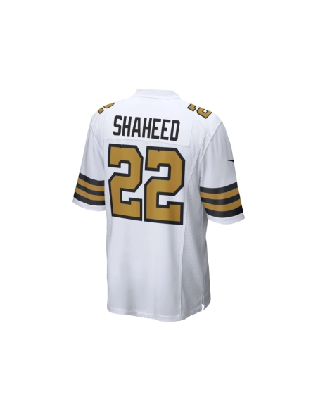 Mens New Orleans Saints Rashid Shaheed White Alternate Game Jersey