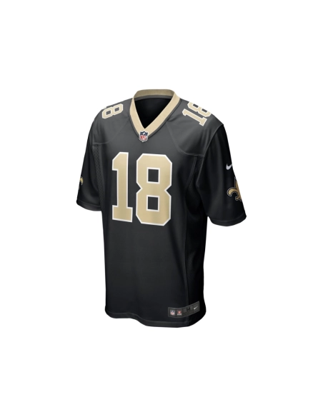 Mens New Orleans Saints Keith Kirkwood Black Team Game Jersey
