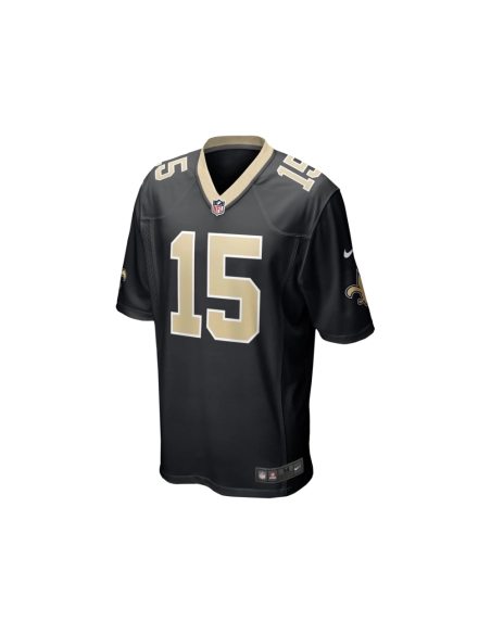 Mens New Orleans Saints Kawaan Baker Black Game Player Jersey