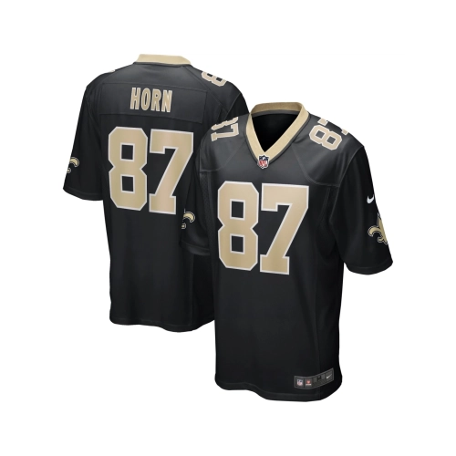 Mens New Orleans Saints Joe Horn Black Game Retired Player Jersey