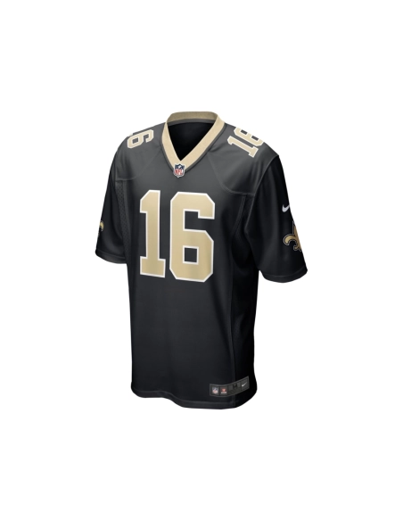 Mens New Orleans Saints Jake Luton Black Game Player Jersey
