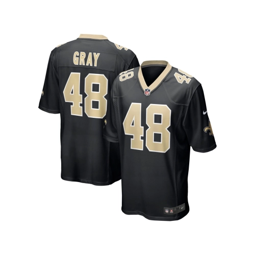 Mens New Orleans Saints J.T. Gray Black Game Jersey