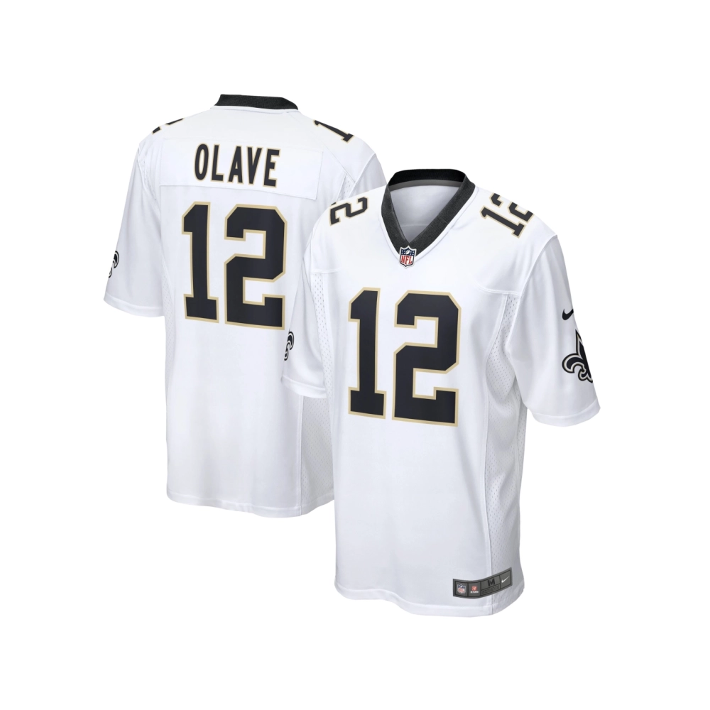 Mens New Orleans Saints Chris Olave White Game Player Jersey